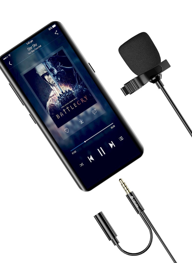 devia My 3.5 mm wired microphone Divia Ho is a professional audio microphone dedicated to high-quality sound recording, with high sensitivity and high sampling rate, resulting in clear and pure sound. - Image 4