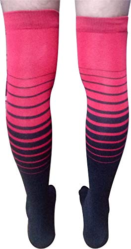 Just rider Polyester Over the Knee Football Socks, Stockings for Men & Women (Red) Pack of 1 Pair - Image 2