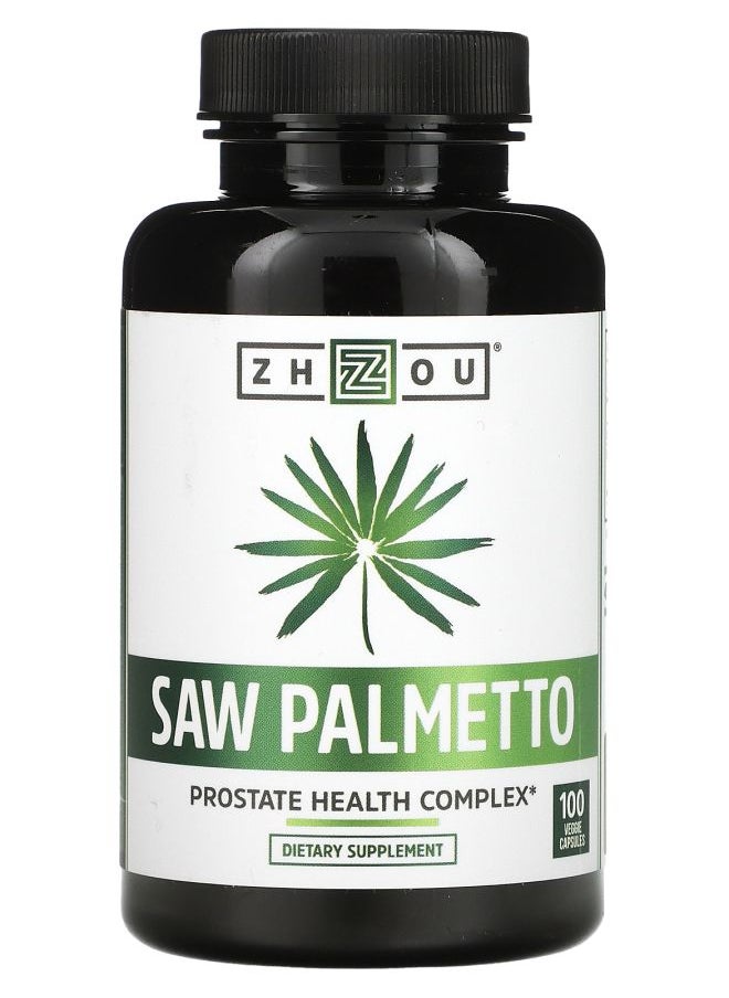 Zhou Nutrition Saw Palmetto 100 Veggie Capsules 
