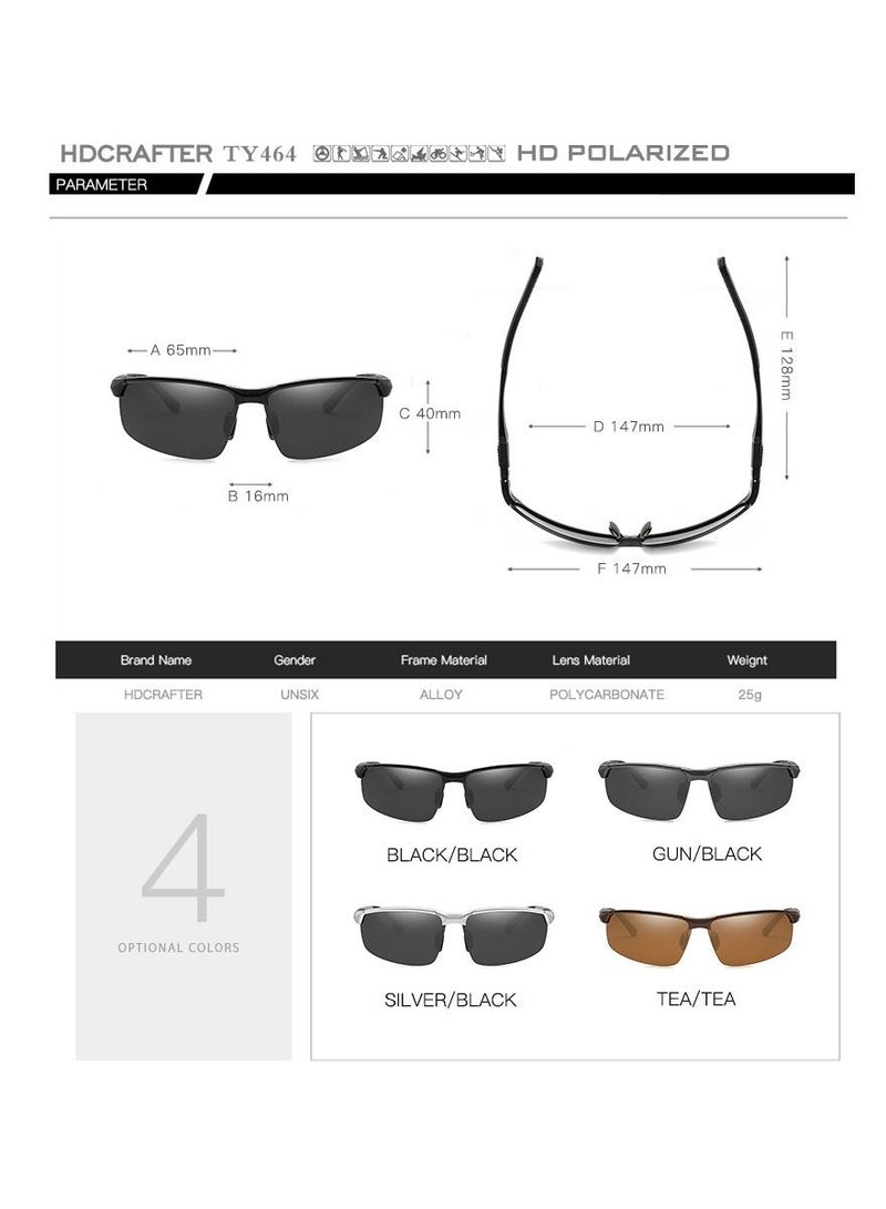 HDCRAFTER New Aluminum Magnesium Polarized Sunglasses - Image 4