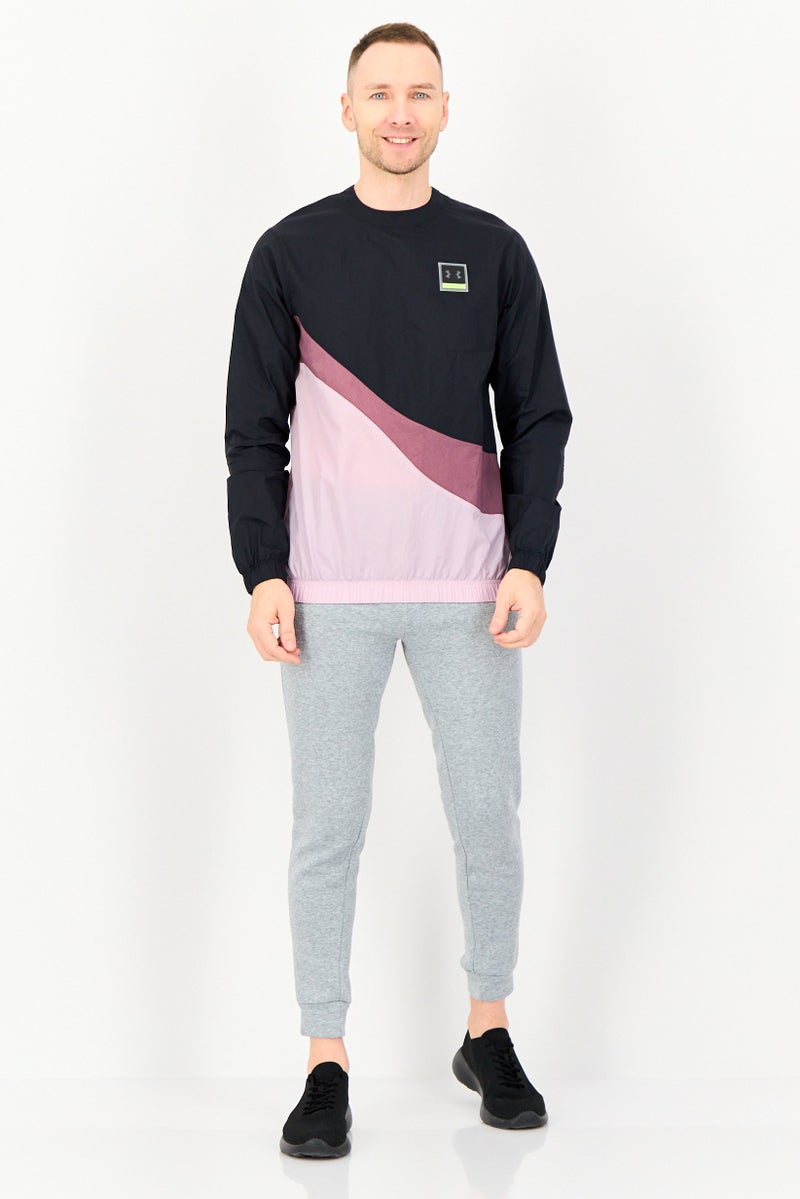 UNDER ARMOUR جاكيت خارجي بأكمام طويلة فضفاضة للرجال، متعدد الألوان - Image 3