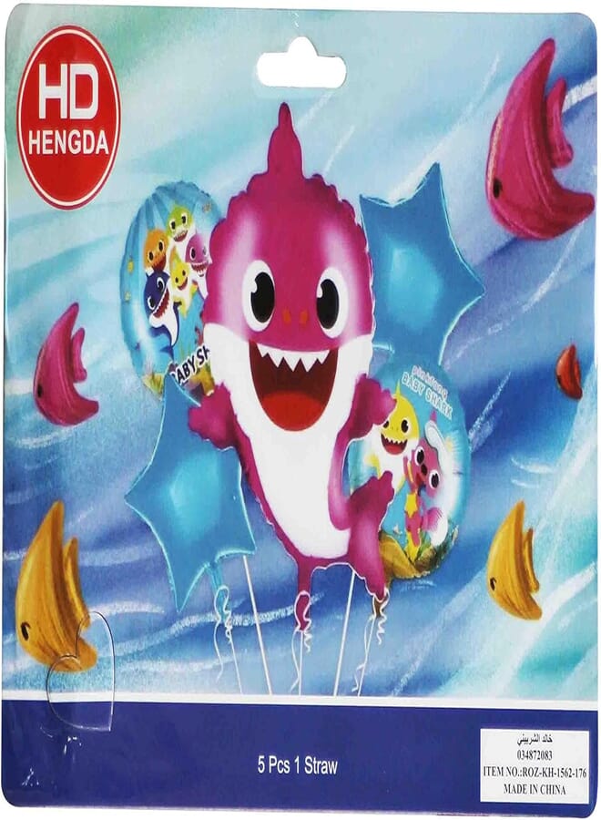 Baby Shark Helium Balloon Party Accessories Set of 5 PCs