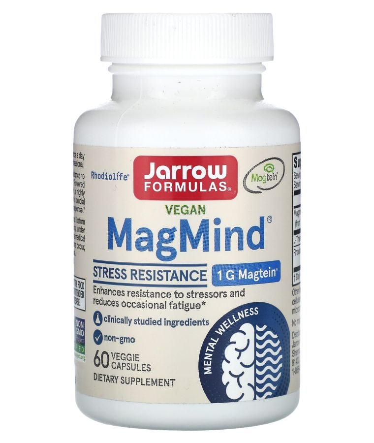 jarrow formulas Vegan MagMind Stress Resistance 60 Veggie Capsules