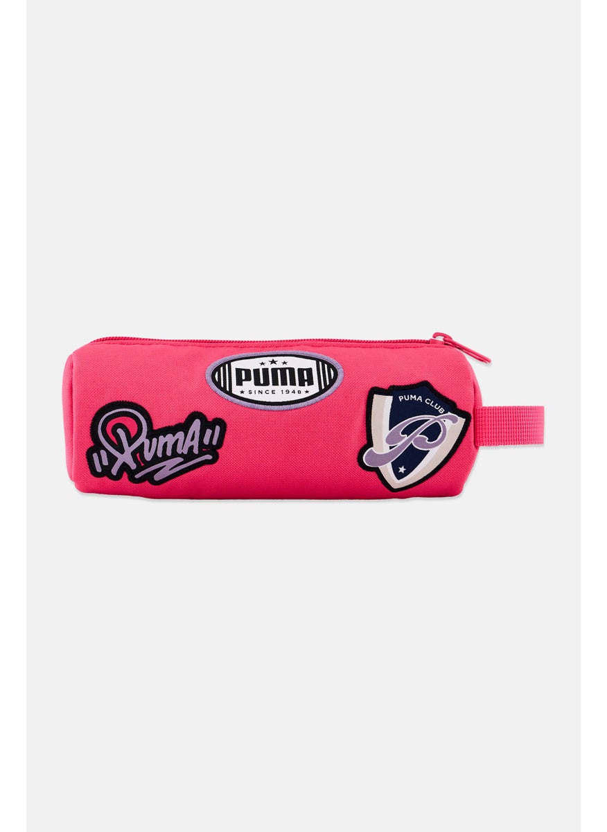 PUMA Kids Girl Brand Logo Pencil Case, Pink  - Image 1