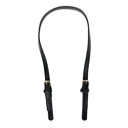 Semetall 4pcs PU Leather Purse Straps, Black Handbag Handles Shoulder Straps Replacement with Adjustable Metal Buckle - Image 5