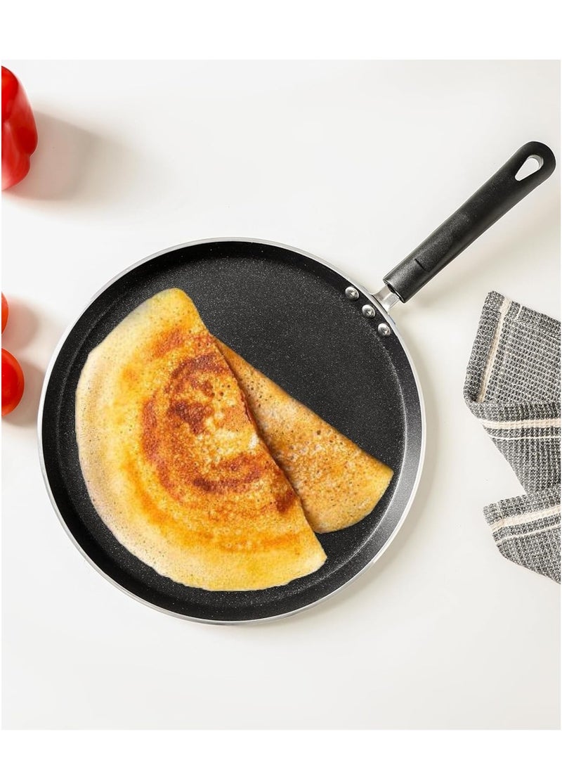 Bisbell Non-Stick Tawa, Dosa Pan, Crepe Maker, Pancake Pan, 28cm, Aluminium Cookware,Roti, Chapati, Flatbread Skillet,BB1593 - Image 1