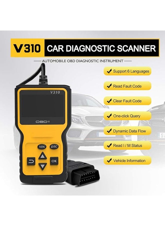 OBDII - OBD OBDII Scanner Code Reader Car Diagnostic Scanner Engine Fault Code Reader Detector Car Vehicle Scanning Tool - Image 1