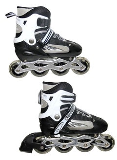 AGD 4-Wheel Adjustable Rollerskate With Led Flash Lights M(35-38)CM  - Image 4