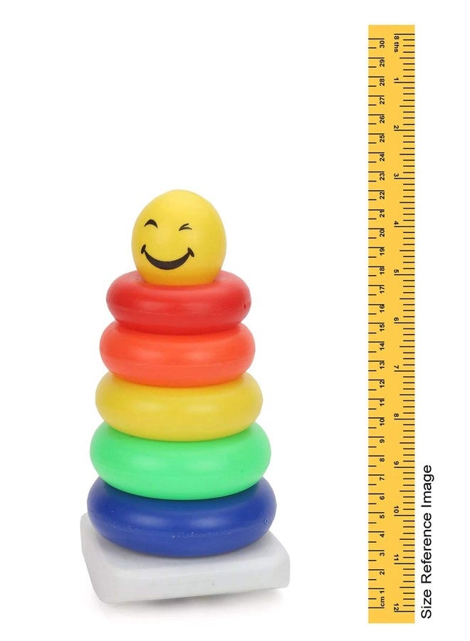 تويز تريند مجموعة ألعاب TOYZTREND Junior Smiley Stacking Multicolour 5 Rings للأطفال الصغار وآلة موسيقية Dwani Tarang Xylophone للأطفال (ألوان متنوعة)، عبوة من قطعتين، 10 قطع - Image 4