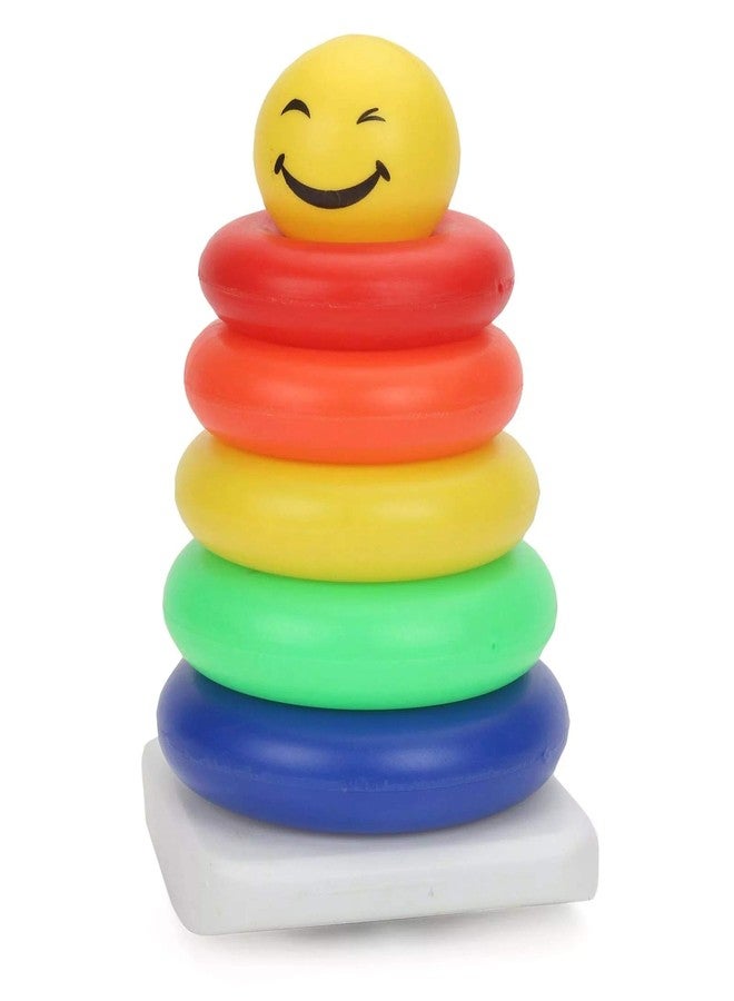 تويز تريند مجموعة ألعاب TOYZTREND Junior Smiley Stacking Multicolour 5 Rings للأطفال الصغار وآلة موسيقية Dwani Tarang Xylophone للأطفال (ألوان متنوعة)، عبوة من قطعتين، 10 قطع - Image 2