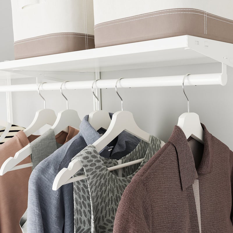 Baitique Wardrobe Clothes Rail, White, 80 cm - Image 3
