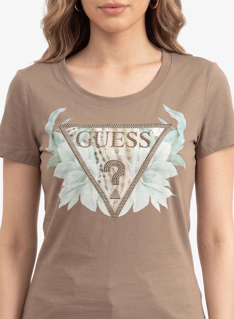 GUESS Crew Neck T-Shirt Slim Fit - Image 3