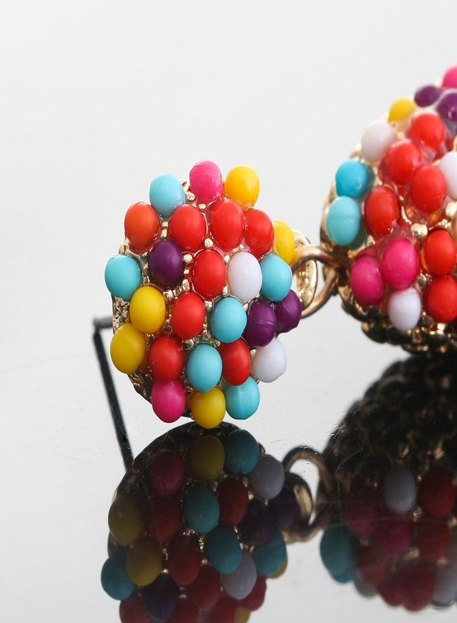 NLCAC Women's Beaded tassel alloy earrings Long Fringe Drop Earrings Dangle Confetti - Image 5