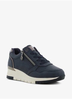SJ Women's Panelled Shoes with Lace-Up Closure  - Image 1