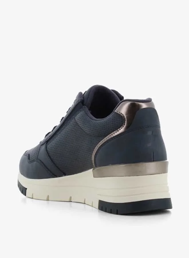 SJ Women's Panelled Shoes with Lace-Up Closure