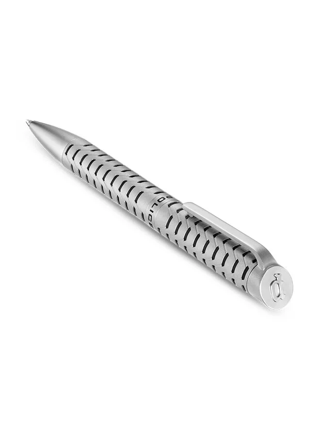 بوليس Futura Matt Black with Stainless Steel Trims Medium Drill Point Gents Pen