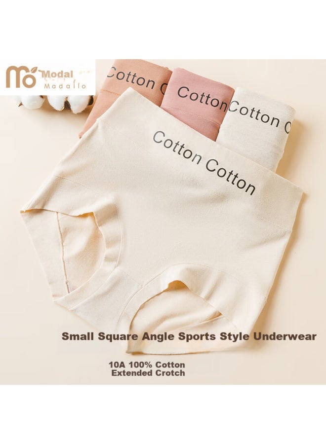 Modal Modaier High-waisted Women's Underwear, Pure Cotton, Extended Crotch, Breathable, 10a Antibacterial, Ladies' Triangle Panties, Tummy Control Lifting, Underpants - Image 3