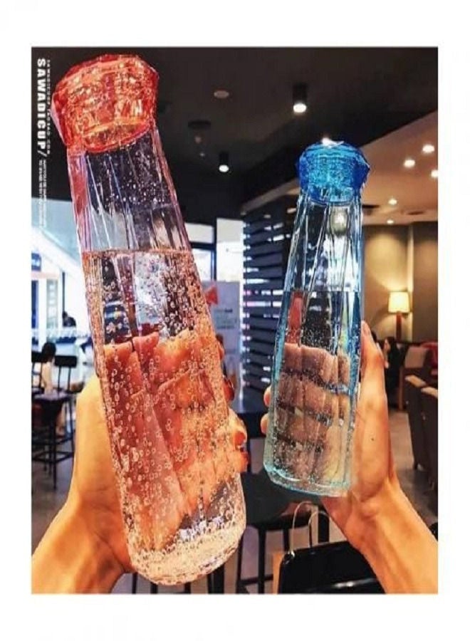 Water Bottle Glass 650 ml -Multicolour - Image 3