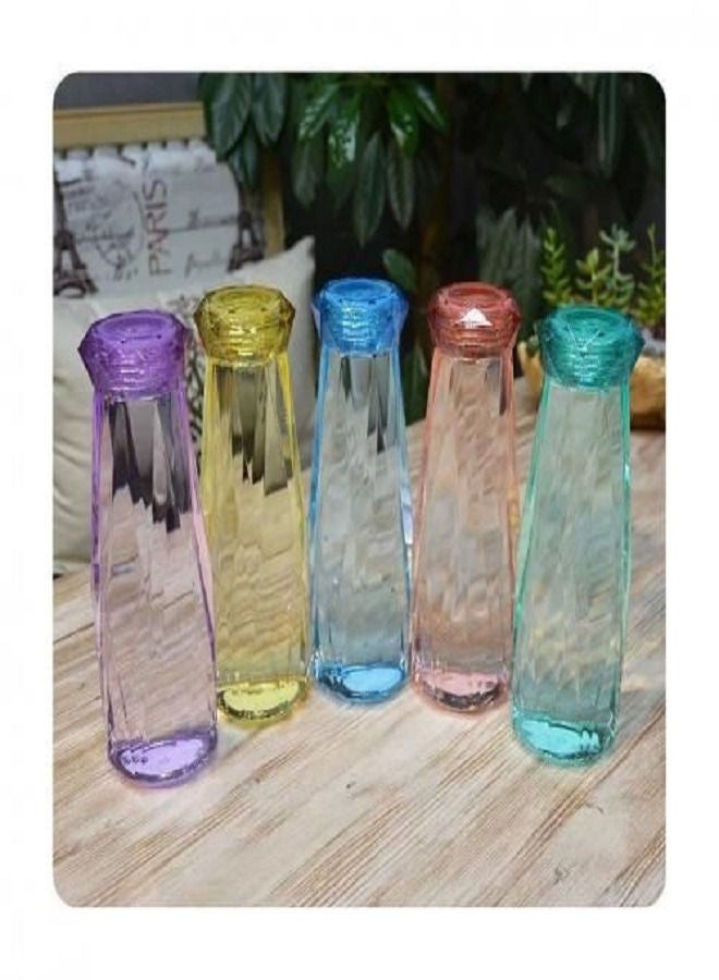 Water Bottle Glass 650 ml -Multicolour - Image 1