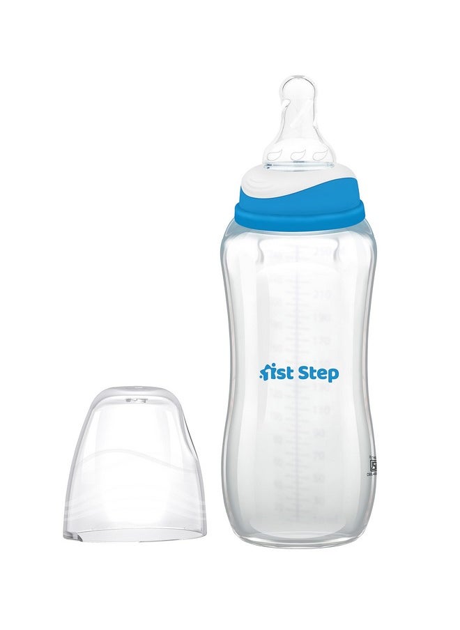 1st Step - 2 Oz/60 Ml Bpa Free Feeding Bottle (8 Oz/250 Ml, Blue, 1) - Image 1