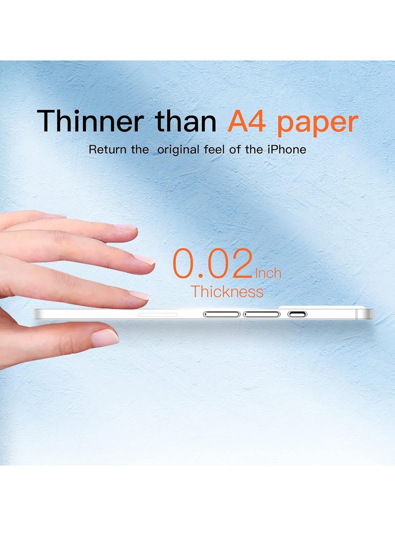 MUNTAQI Compatible with iPhone 15 Plus Slim Case | Paper-Thin Matte Finish Skin Back Case | Anti-Fingerprint & Non-Yellowing | Ultra Protective Cover with Camera Protection - Image 2