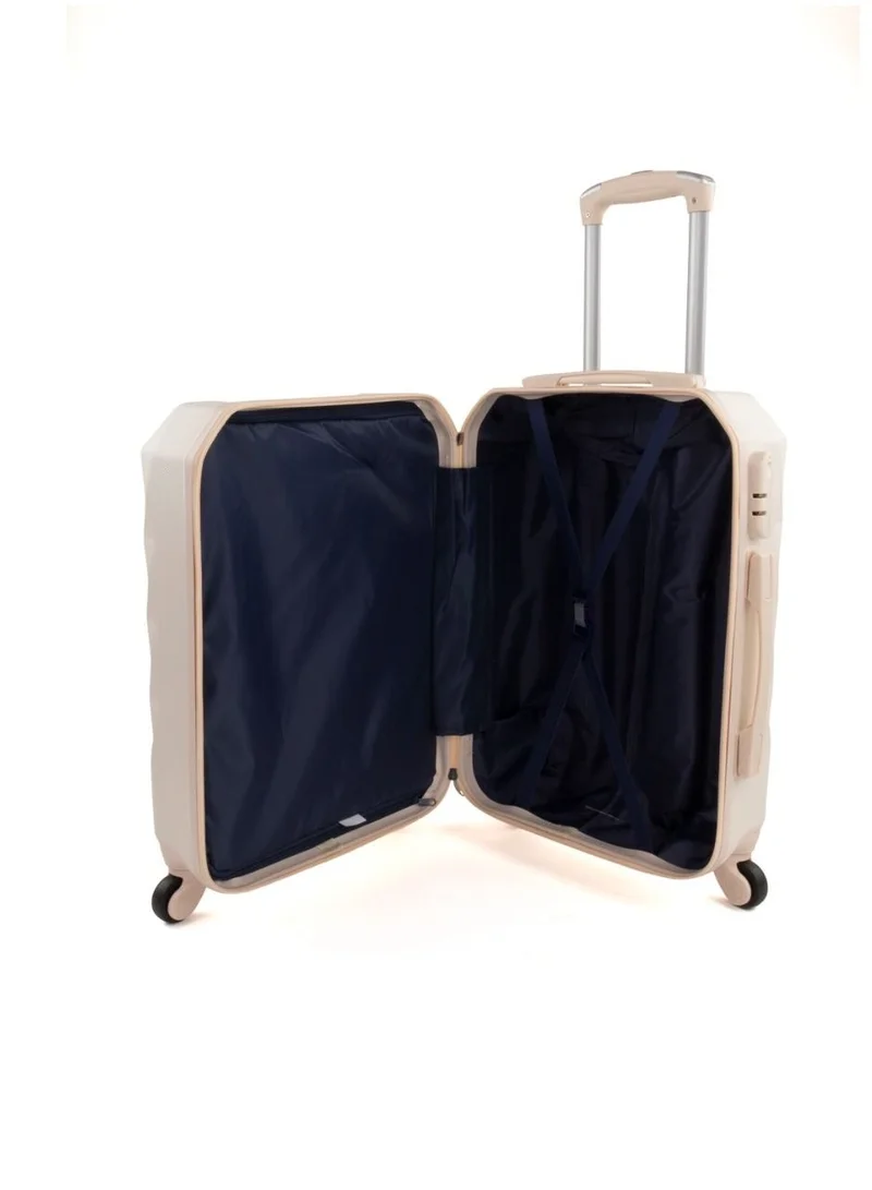 LIMRA Hardside 6 Piece Luggage Trolley Set Beige