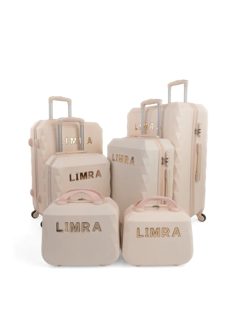 LIMRA Hardside 6 Piece Luggage Trolley Set Beige
