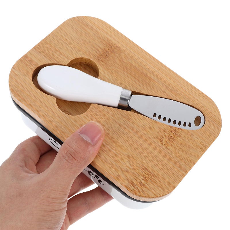 Retro Metal Butter Dish with Lid Airtight Container for Butter and Cheese Countertop Storage - Image 5