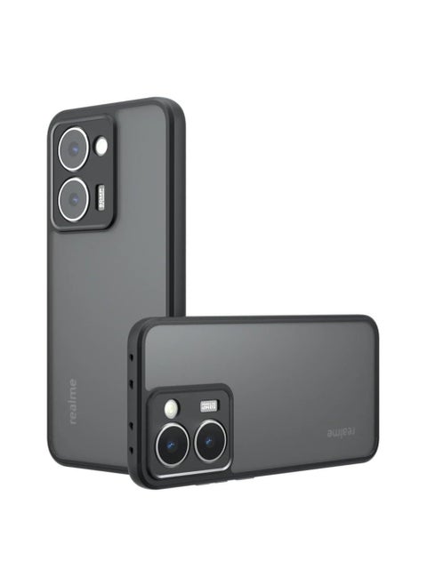 Case Compatible Realme P3 Ultra 5G Case, Ultra Slim and Ultra Lightweight Flexible Silicone Frame + Transparent Acrylic Back Shell