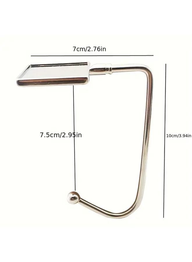 Modern Square Zinc Alloy Bag Hook Wall Mounted Table Edge Hanger For Accessories - Image 5