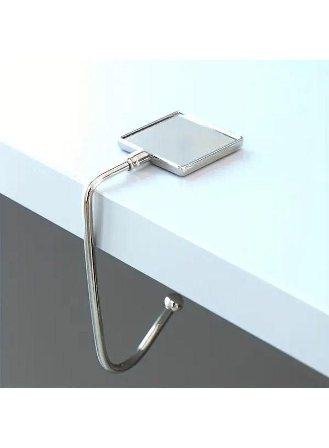 Modern Square Zinc Alloy Bag Hook Wall Mounted Table Edge Hanger For Accessories - Image 3