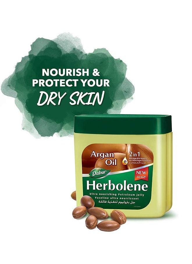 Dabur Herbolene Argan Oil Petroleum Jelly | Enriched with Argan and Vitamin E | Helps in Glowing Skin - 225 ml - pzsku/Z4D0DD790E6EC9DCC0B23Z/45/_/1679665896/55823c46-8515-44be-b09b-11462f555ae4