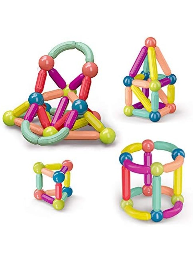 Guiding Growth Magnetic Balls and Rods Set Building Sticks Blocks Vibrant Colors Children Educational Stacking STEM Magnet Toys for Kids Age 342 PCS - Image 4