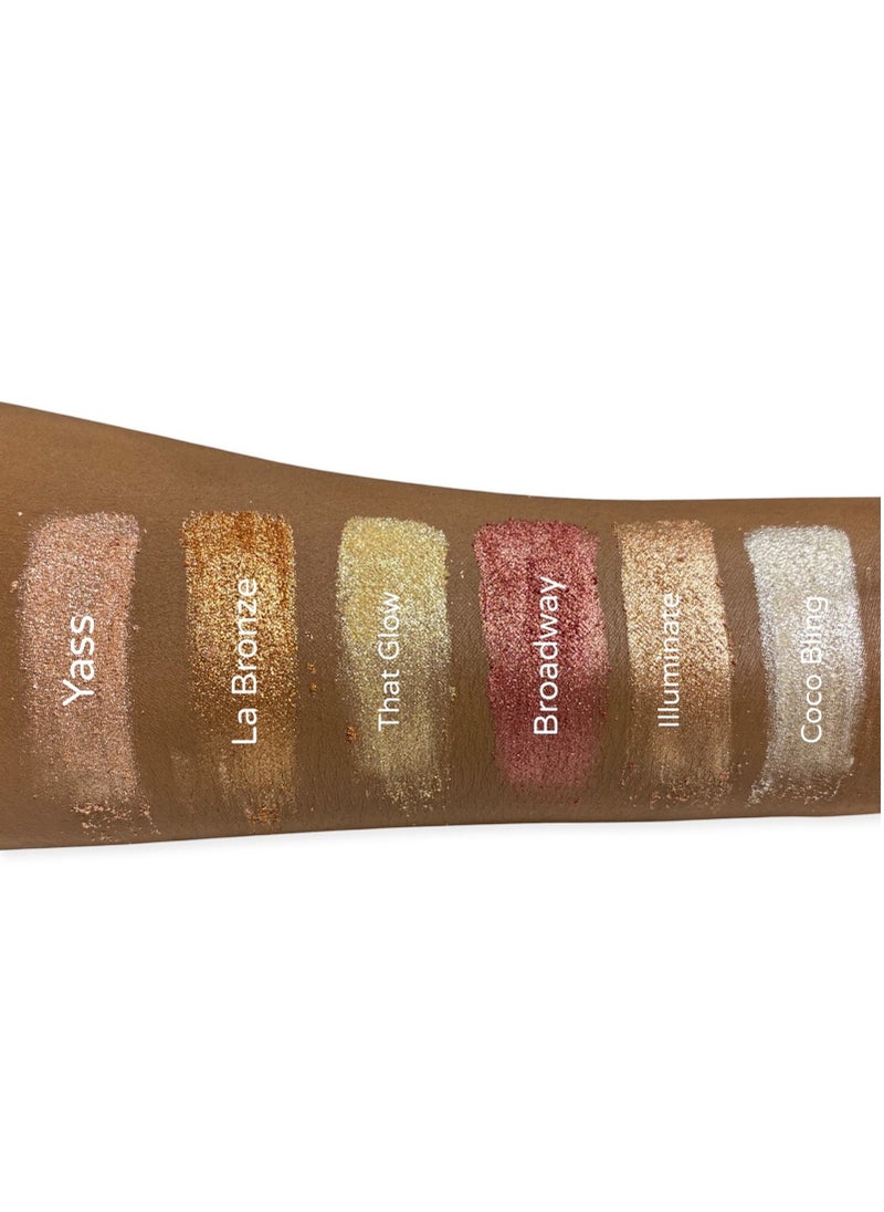 F Makeup Line  - That Glow - Gold Eye Shadow Glitter - Image 1