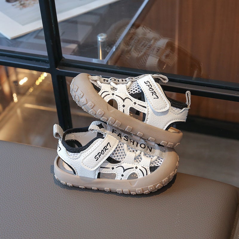 Children'S Breathable Mesh Sports Sandals Girls' Frame Shoes Kick-Proof Baotou Tracing Shoes - Image 5