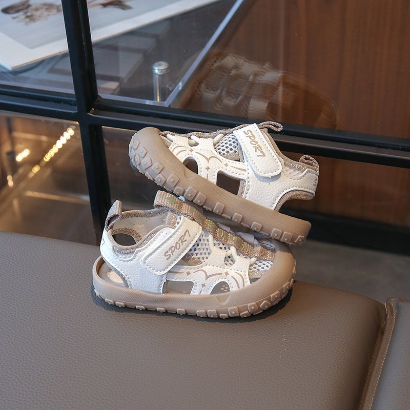 Children'S Breathable Mesh Sports Sandals Girls' Frame Shoes Kick-Proof Baotou Tracing Shoes - Image 4