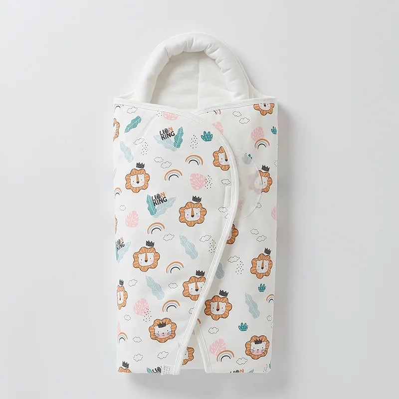 Y&D Newborn Swaddle Blanket Sleeping Bag - Soft Warm Winter Pure Cotton Swaddlers for Infants & Babies - Image 1