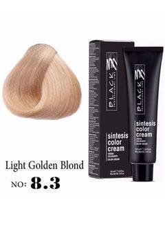 Black Black Sintesis Color Cream Light Golden Blonde 8.3 