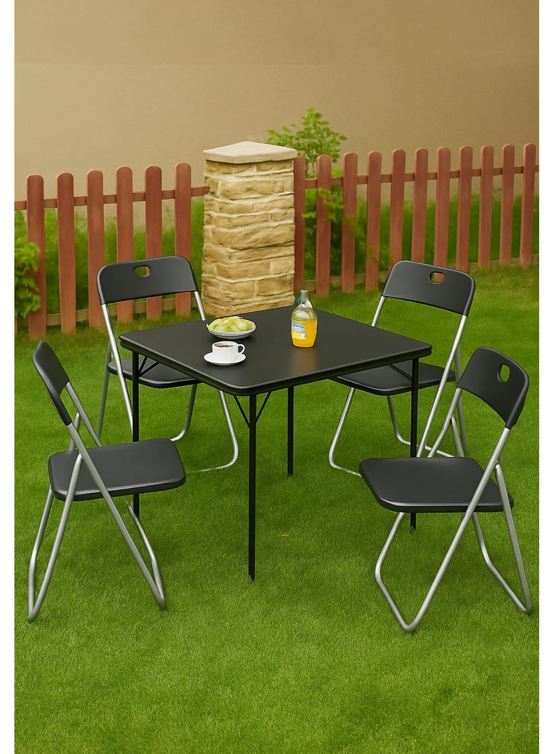 Bright Home Folding Chair 1 PCS | Metal Frame Folding Chair for Home, Office, Dining, Garden, Event & Outdoor Use | Portable, Lightweight, Durable, Easy Storage - Image 5