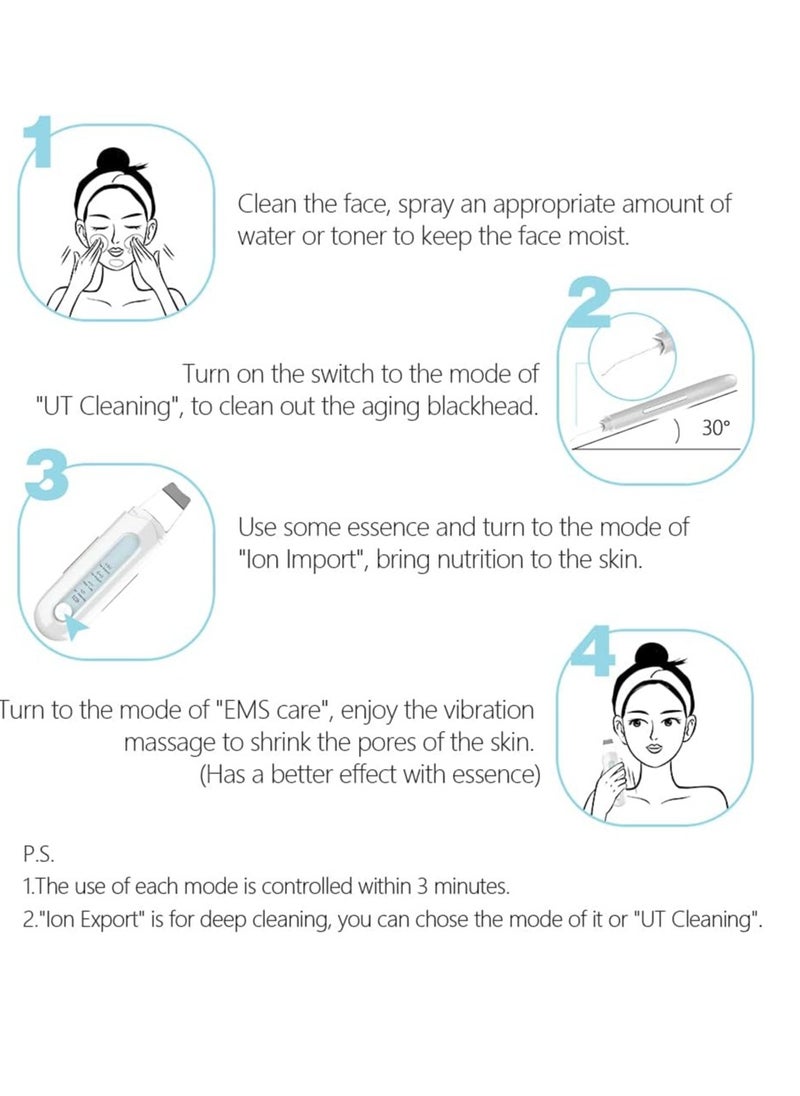 HUIHAO - Blackhead Remover Deep Cleansing Machine with 2 Rechargeable Moisturizing Brushes - Image 1