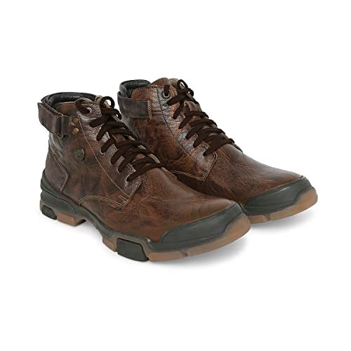 Buckaroo Genuine Leather Tan Casual Boots for Men: URI - Image 3