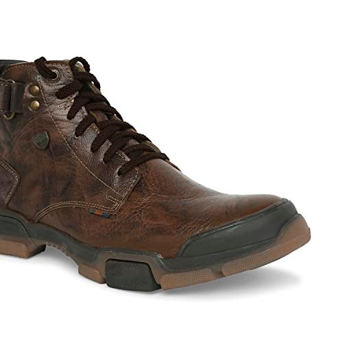 Buckaroo Genuine Leather Tan Casual Boots for Men: URI - Image 2