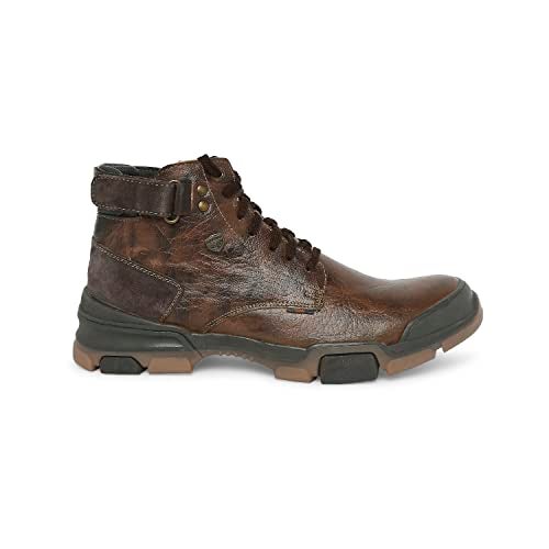 Buckaroo Genuine Leather Tan Casual Boots for Men: URI - Image 1