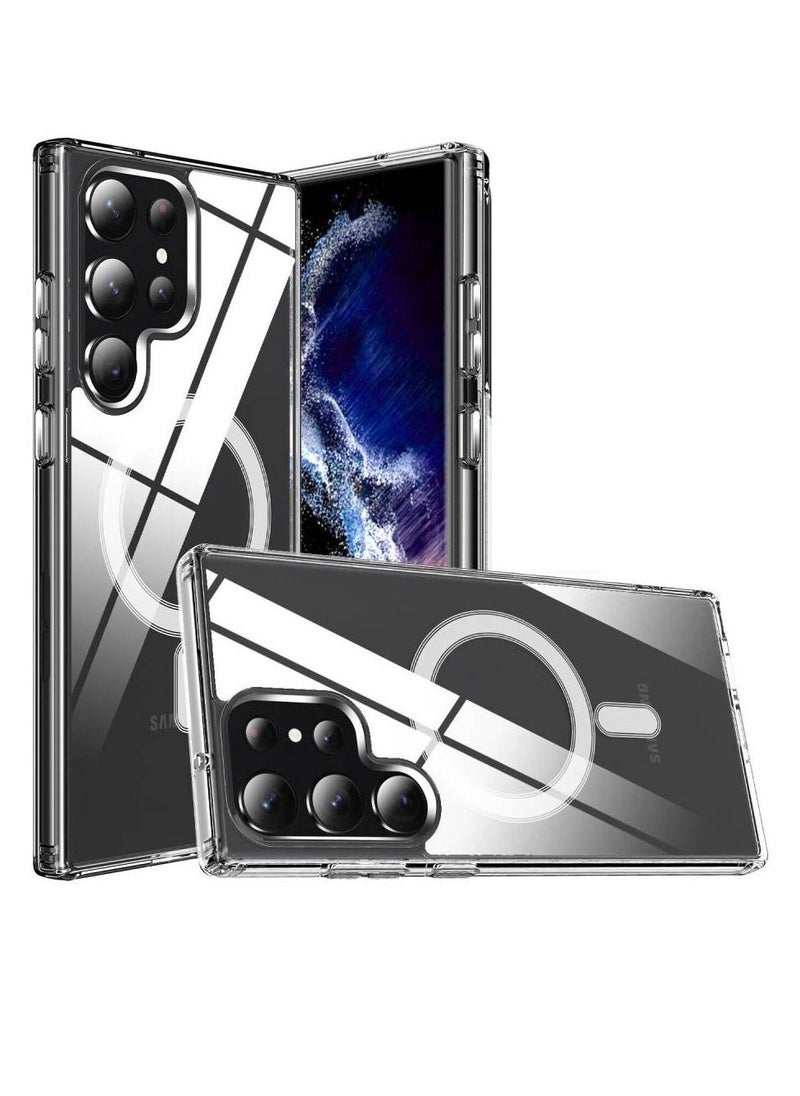 راكسوم غطاء حالة Magsafe المغنطيسي المقاوم للوقاية من Samsung Galaxy S23 Ultra Clear - Image 1