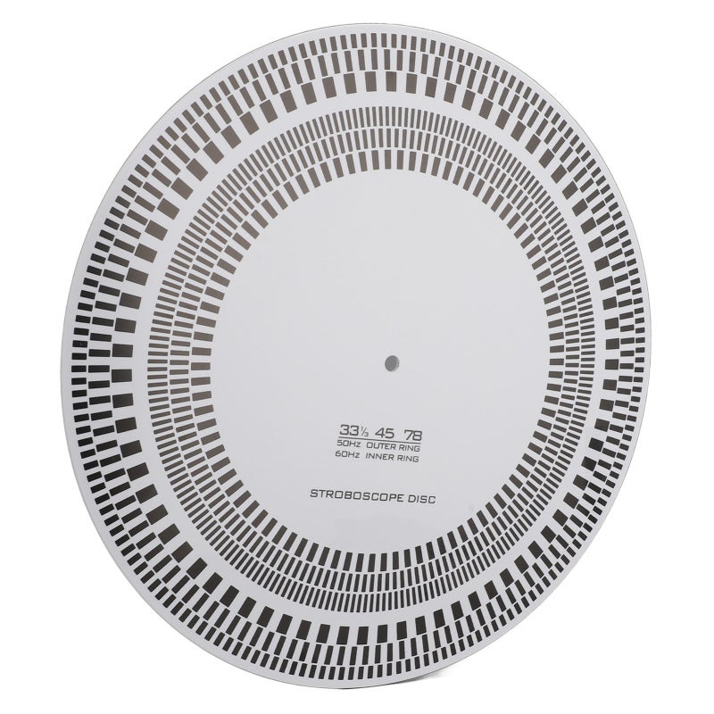 Record Player Speed Disk 297mm Dual Sided Turntable Strobe Disc - Acrylic Turntables Tachometer Disc for LP Record Player Calibration - Image 3