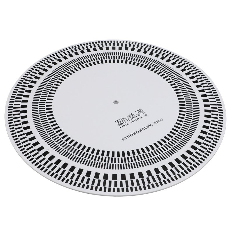 Record Player Speed Disk 297mm Dual Sided Turntable Strobe Disc - Acrylic Turntables Tachometer Disc for LP Record Player Calibration - Image 5