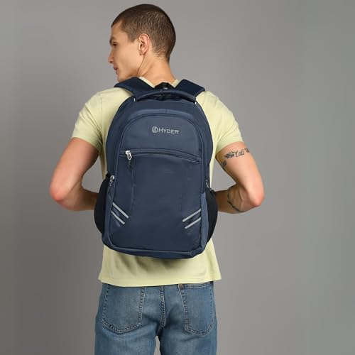 HYDER Apex 35L Unisex Multi-functional Laptop Bag/Backpack for Men and Women - Perfect Bags for College, School, and Business Travel with Padded Sleeve For Laptops Protection (Blue) - Image 2