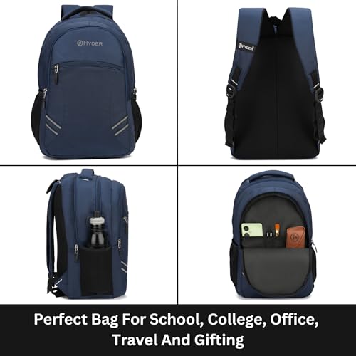HYDER Apex 35L Unisex Multi-functional Laptop Bag/Backpack for Men and Women - Perfect Bags for College, School, and Business Travel with Padded Sleeve For Laptops Protection (Blue) - Image 3