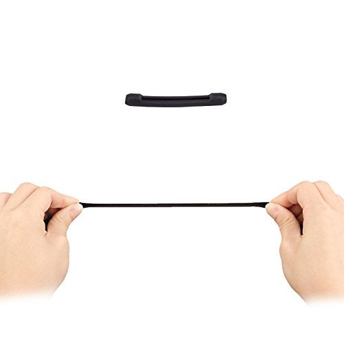 YR Soft Silicone Eyeglasses Temple Tips Sleeve Retainer, Anti-Slip Elastic Comfort Glasses Retainers For Spectacle Sunglasses Reading Glasses, 5 pairs - Black - Image 5