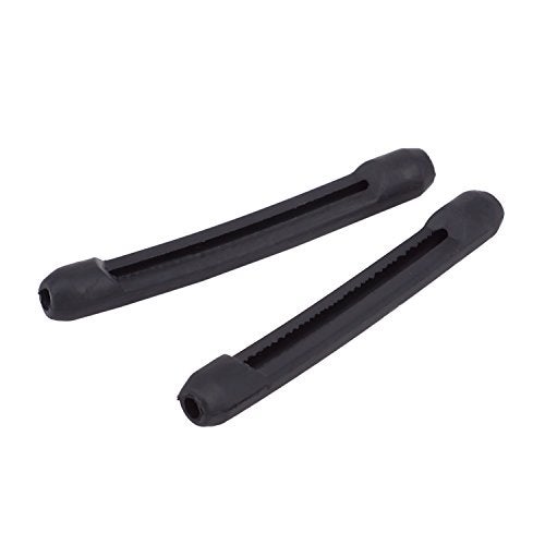 YR Soft Silicone Eyeglasses Temple Tips Sleeve Retainer, Anti-Slip Elastic Comfort Glasses Retainers For Spectacle Sunglasses Reading Glasses, 5 pairs - Black - Image 2